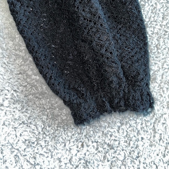 Zara Black Lace Cold Shoulder Blouse - Picture 3 of 7